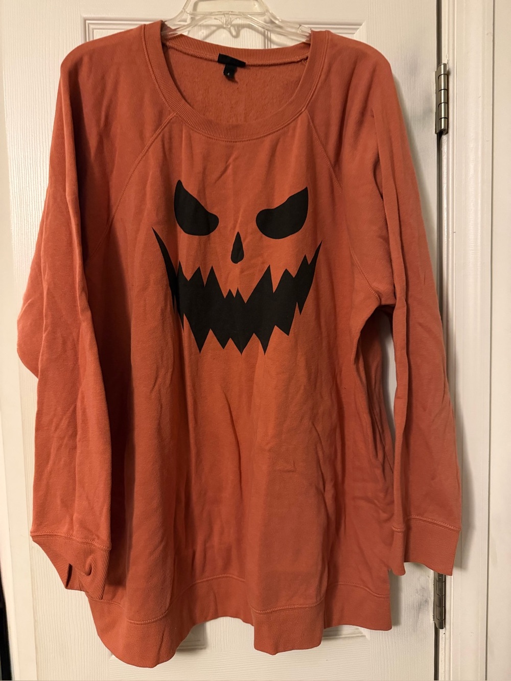 torrid Orange Pumpkin Face Pullover Sweatshirt